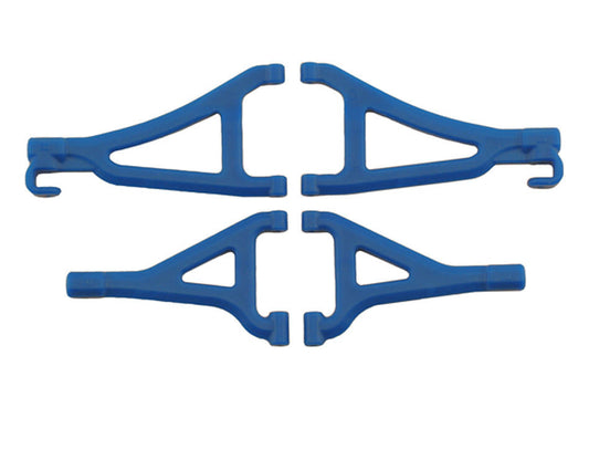 Blue Front Upper and Lower A-Arms (1/16 E-Revo) (Blue) for 1/16 E-Revo (4) (RPM80695)