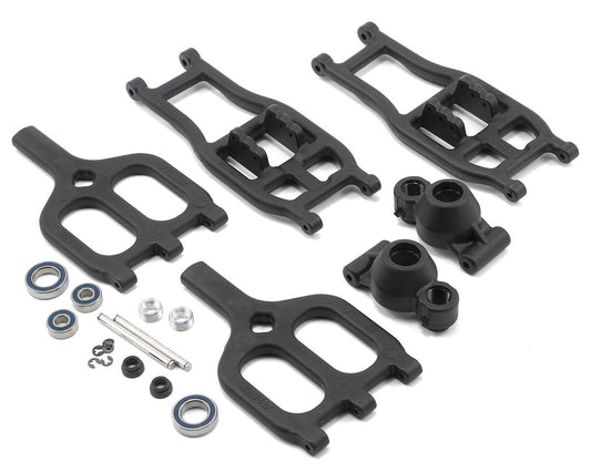 Black True-Track Rear A-Arm Conversion Kit for T-Maxx/E-Maxx (RPM80942)