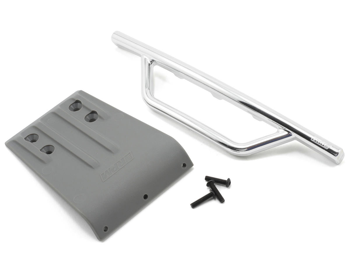 Chrome Front Bumper and Skid Plate for Slash (RPM80953)