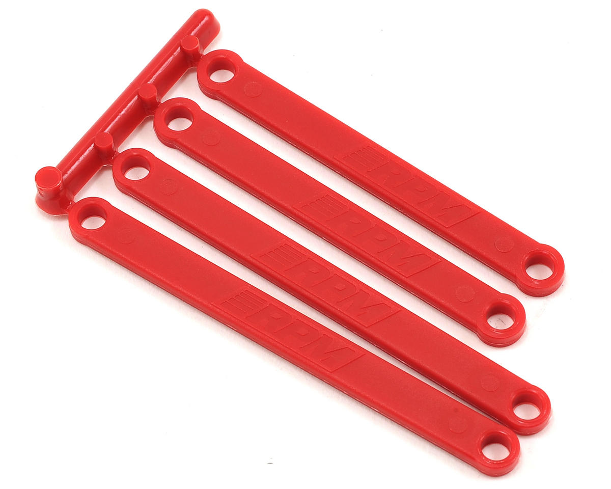 Red Camber Links for Rustler/Stampede (4) (RPM81269)