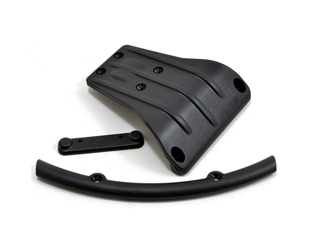 Black Front Bumper and Skid Plate for Kraton 6S (RPM81812)