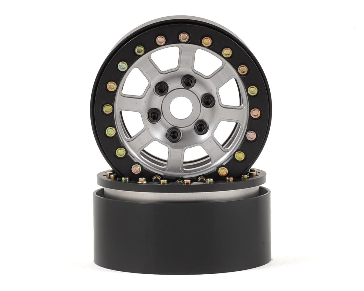 Aluminum Assassin 1.9" Gray Beadlock Wheels for 1/10 Rock Crawler (2) (SSD00010)