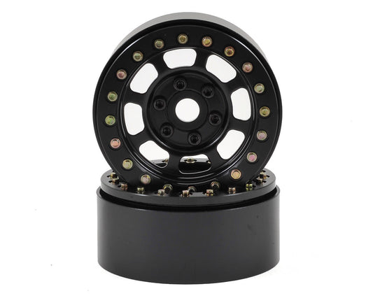 Steel Trail 1.9" Black Beadlock Wheels for 1/10 Rock Crawler (2) (SSD00076)