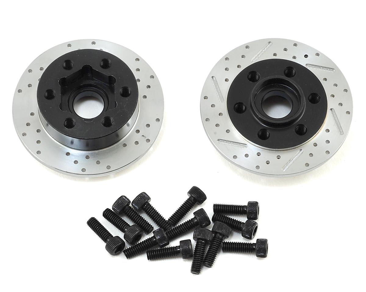 Aluminum +3mm Offset Wheel Hub with Brake Rotor for 1/10 Rock Crawler (2) (SSD00194)