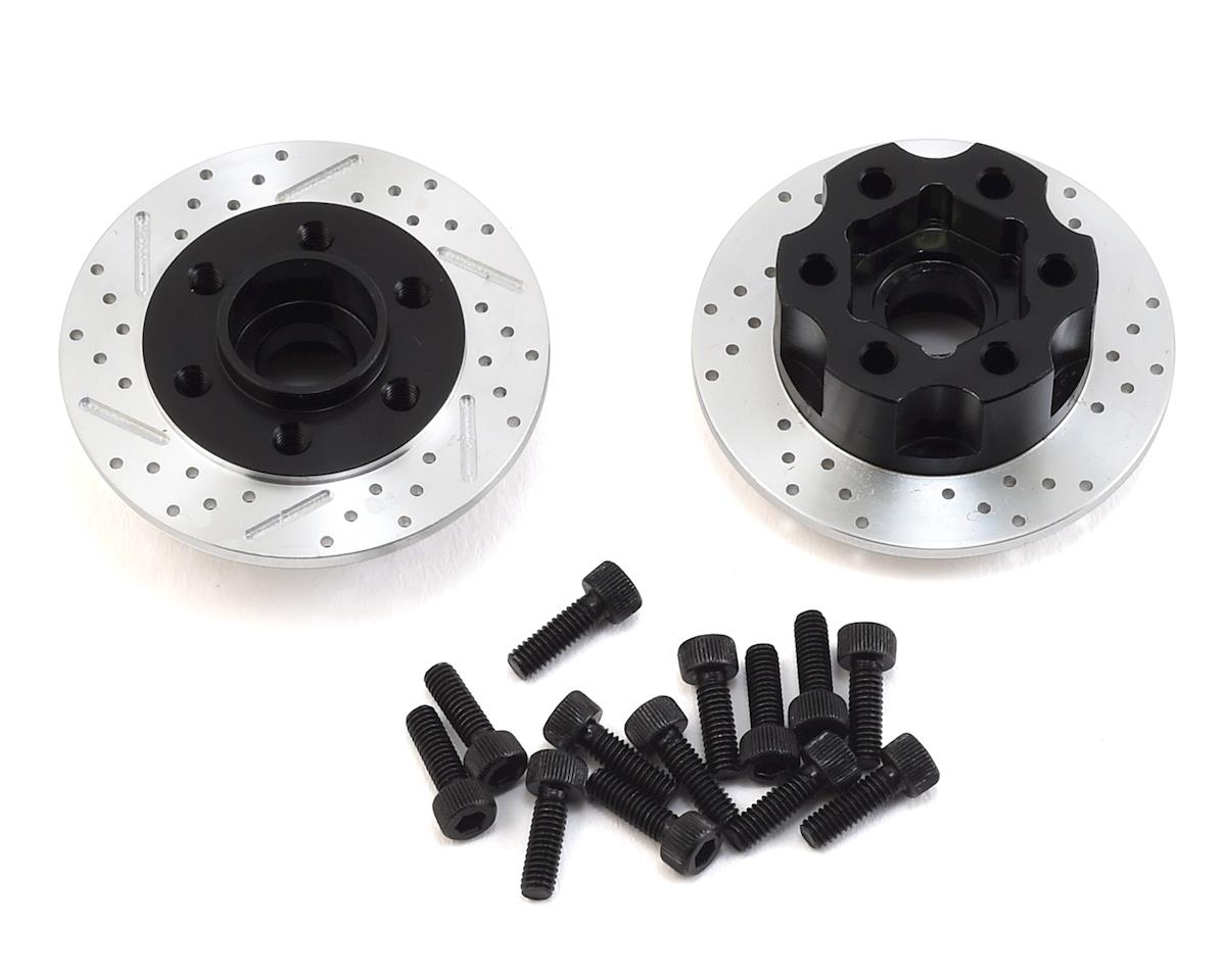 Aluminum +6mm Offset Wheel Hub with Brake Rotor for 1/10 Rock Crawler (2) (SSD00231)