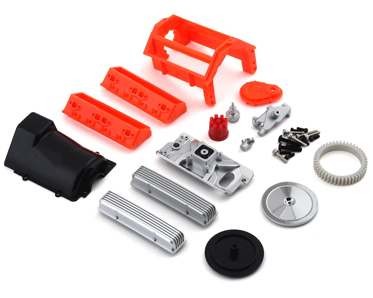 Scale V8 Engine Motor Cover Kit for SCX10 II (SSD00299)