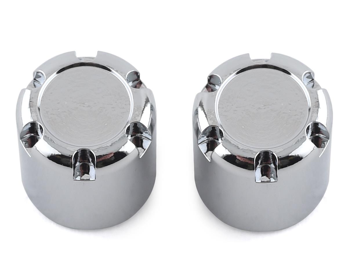 Aluminum Scale Rear Hubs Chrome for 1/10 Rock Crawler (2) (SSD00365)