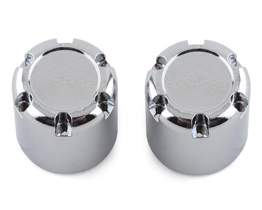 Aluminum Scale Rear Hubs Chrome for 1/10 Rock Crawler (2) (SSD00365)