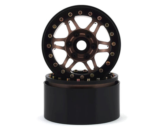 Aluminum Prospect 1.9" Bronze Beadlock Wheels for 1/10 Rock Crawler (2) (SSD00383)