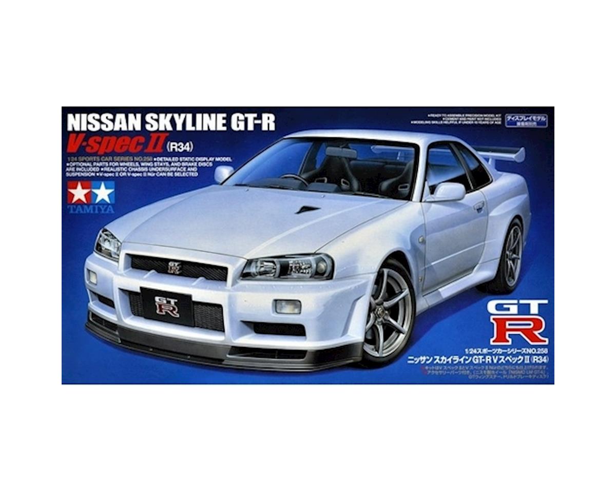 1/24 Scale GT-R R34 Nissan Sykline Plastic Model Kit (TAM24258)