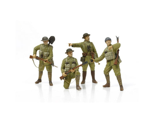 1/35 WWI British Infantry with Small Arms and ICM Equipment Plastic Model Kit (TAM32409)