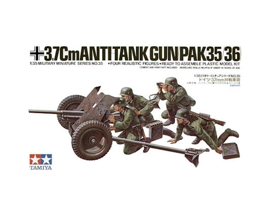 1/35 German 3.7cm Pak35/36 AT Gun Plastic Model Kit (TAM35035)