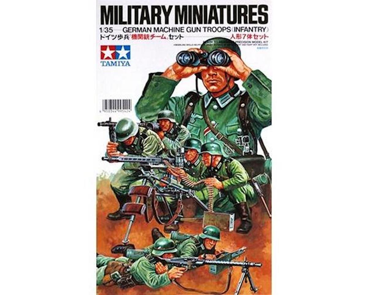 German Machine Gun Troops Figures (7) Plastic Model Kit (TAM35038)