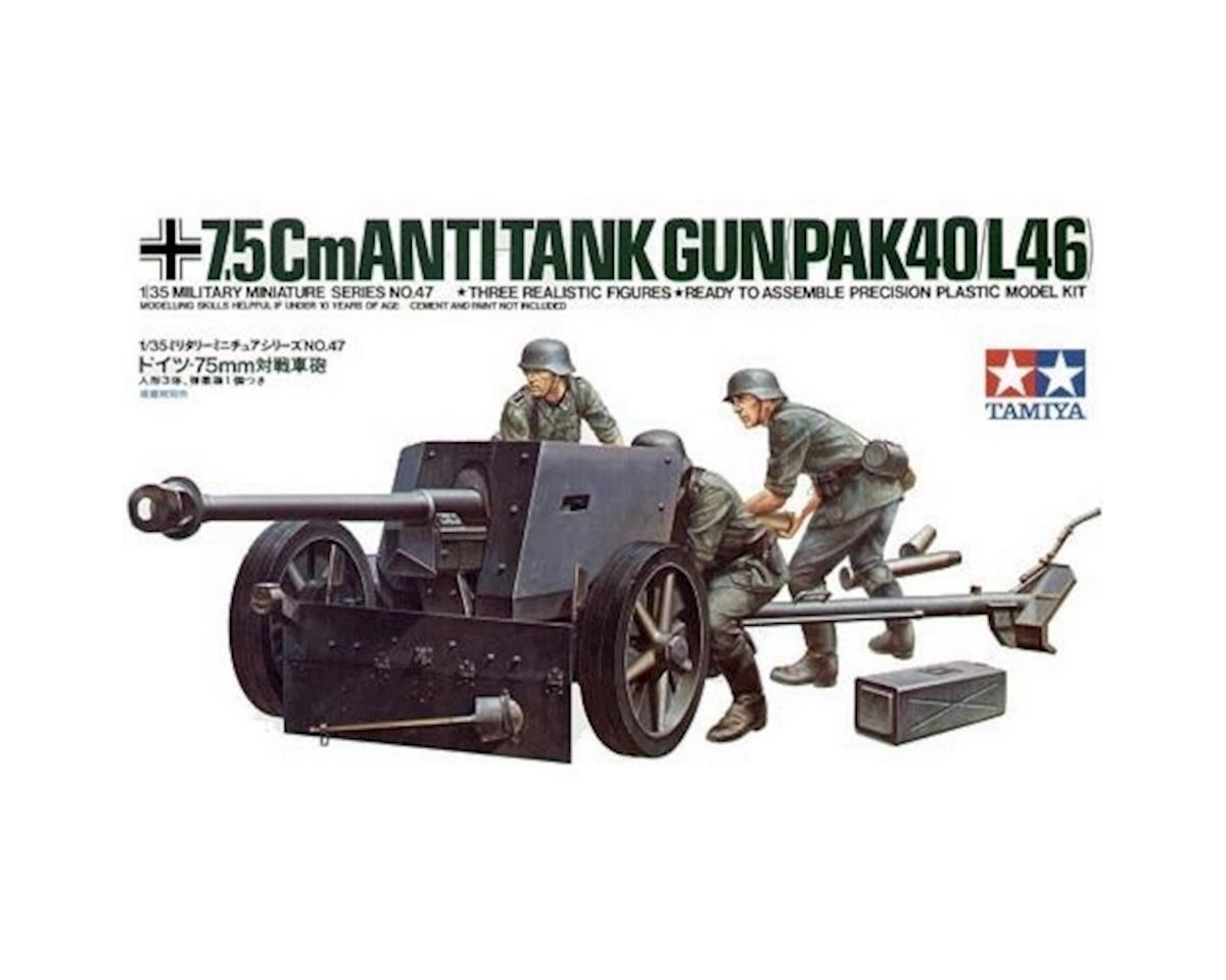 1/35 German 7.5cm Pak40 AT Gun Plastic Model Kit (TAM35047)