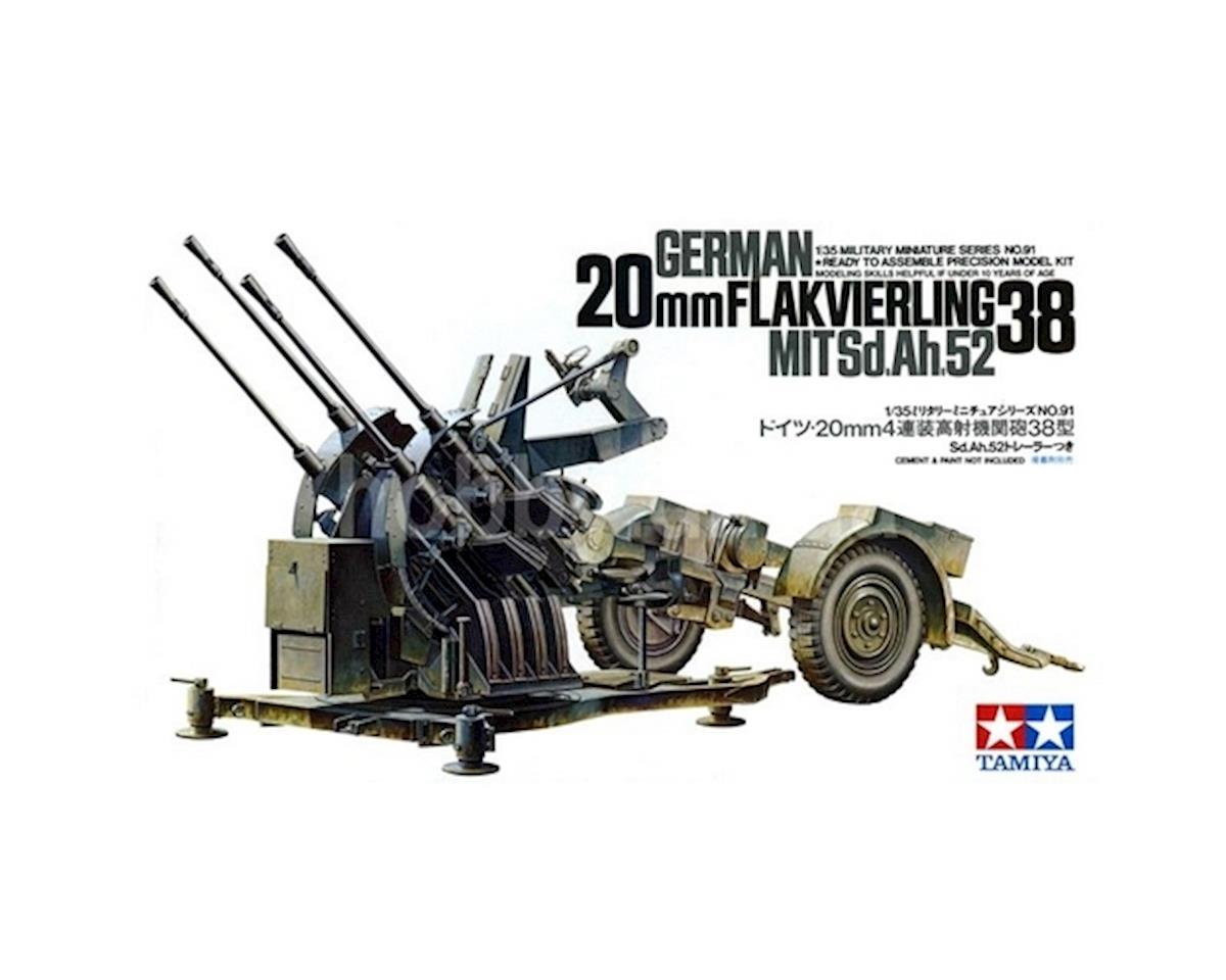 1/35 Flakvierling 38 2cm Flak Gun Plastic Model Kit (TAM35091)