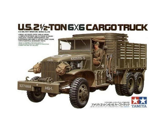 1/35 US 2.5 Ton 6x6 Cargo Truck Plastic Model Kit (TAM35218)