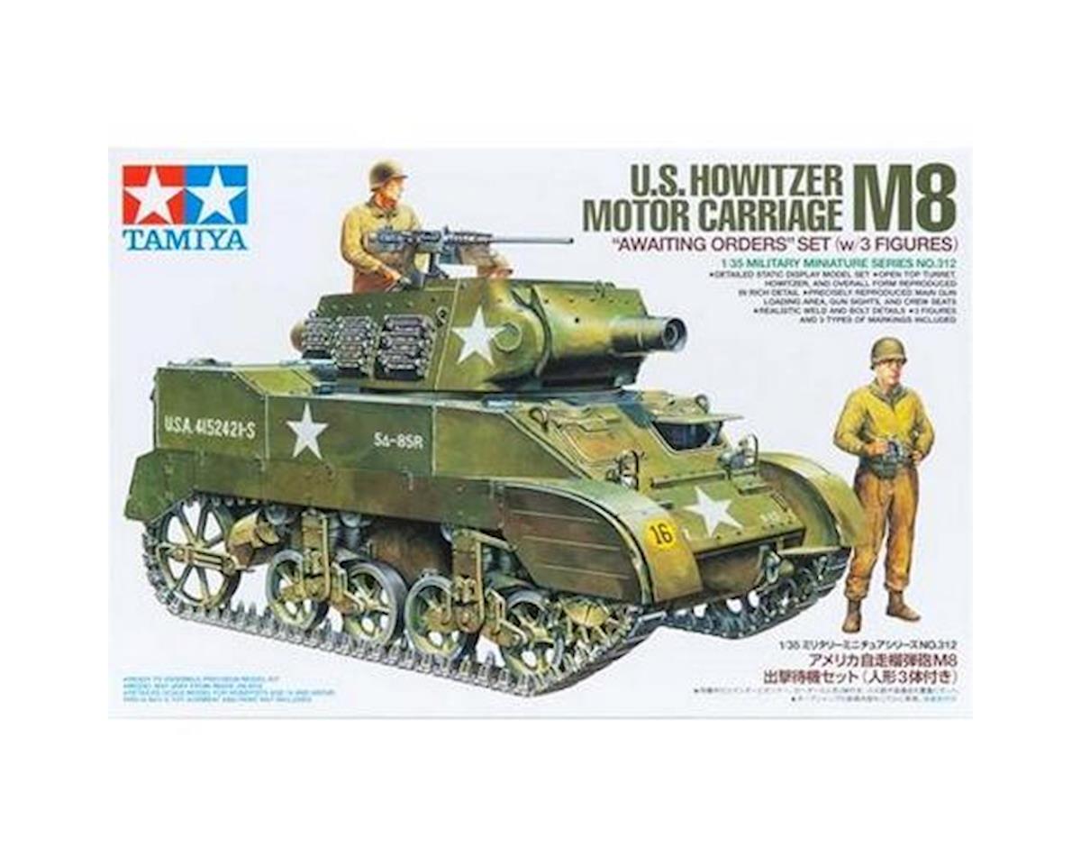 1/35 US Howitzer Motor Carriage M8 with Figures (3) Plastic Model Kit (TAM35312)