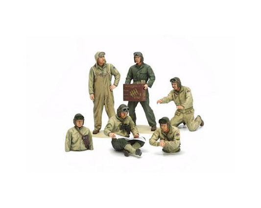 1/35 US Tank Crew Set (European Theater) Plastic Model Kit (TAM35347)