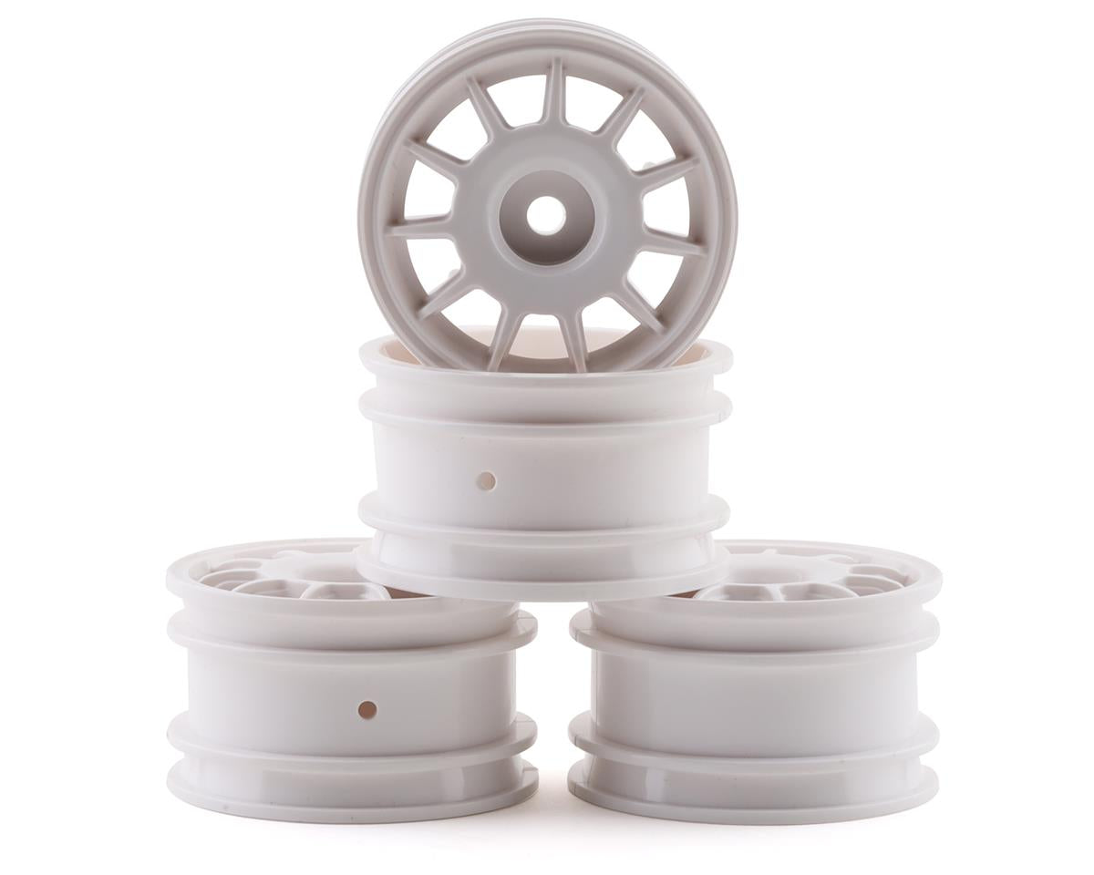 11-Spoke Racing White Wheels for M-Chassis (4) (TAM51394)