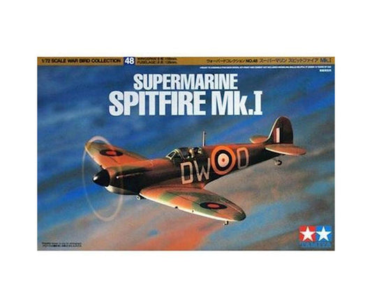 1/72 Supermarine Spitfire MK. 1 Plastic Model Kit (TAM60748)