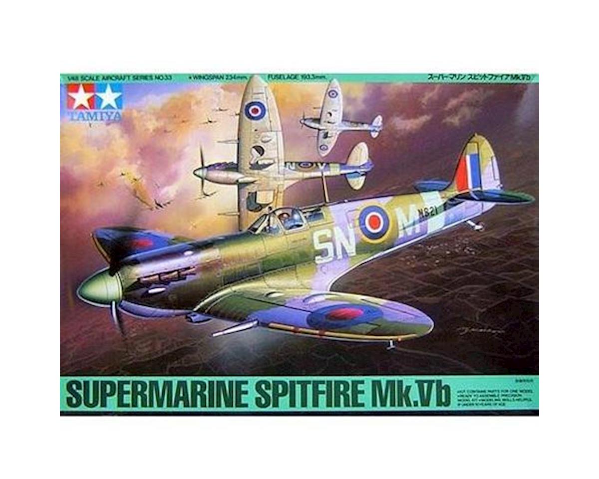 1/48 Supermarine Spitfire MK Vb Airplane Plastic Model Kit (TAM61033)