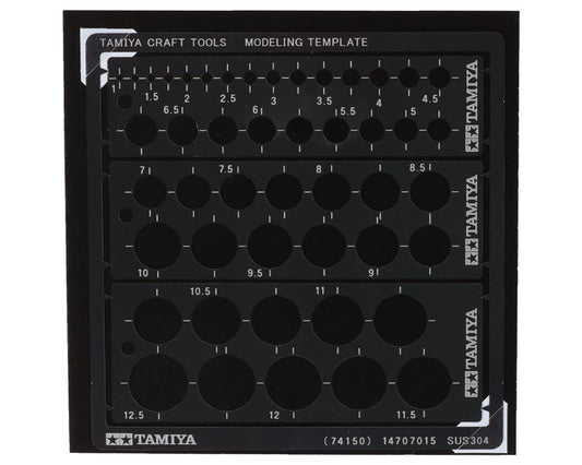 Round Modeling Template 1-12.5mm (TAM74150)