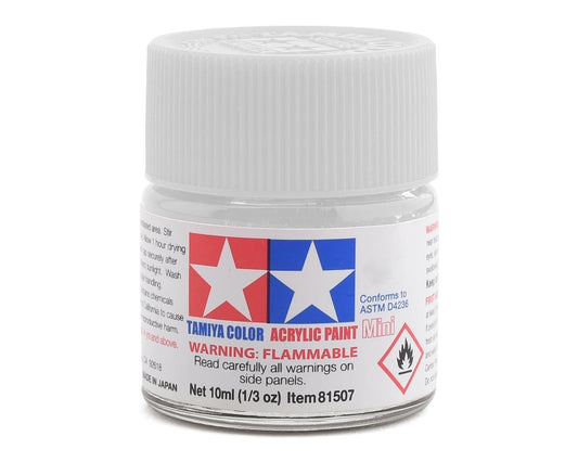 X-2 Gloss White Acrylic Paint 10ml Bottle (TAM81502)