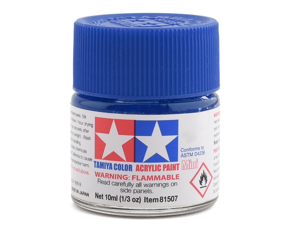 X-4 Gloss Blue Acrylic Paint 10ml Bottle (TAM81504)