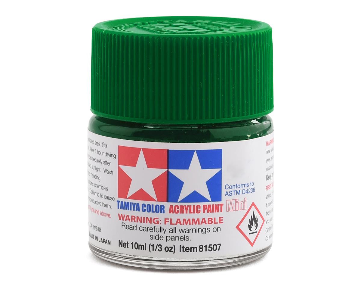 X-5 Gloss Green Acrylic Paint 10ml Bottle (TAM81505)