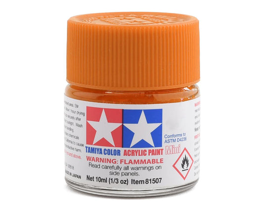 X-6 Gloss Orange Acrylic Paint 10ml Bottle (TAM81506)