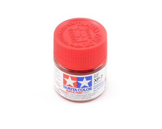 XF-7 Flat Red Acrylic Paint 10ml Bottle (TAM81707)