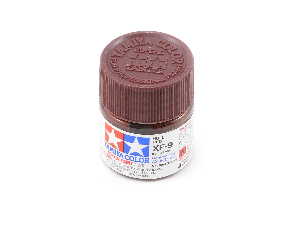 XF-9 Flat Hull Red Acrylic Paint 10ml Bottle (TAM81709)