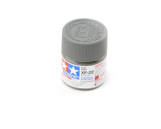 XF-22 Flat RLM Gray Acrylic Paint 10ml Bottle (TAM81722)