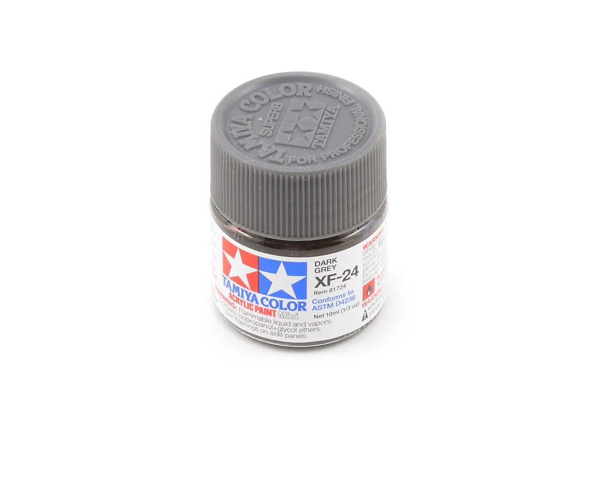 XF-24 Flat Dark Gray Acrylic Paint 10ml Bottle (TAM81724)