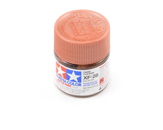 XF-28 Flat Dark Copper Acrylic Paint 10ml Bottle (TAM81728)