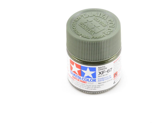 XF-67 Flat NATO Green Acrylic Paint 10ml Bottle (TAM81767)