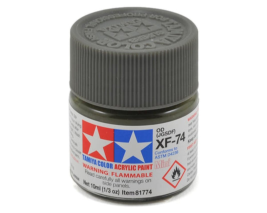 XF-74 Flat Olive Drab Acrylic Paint 10ml Bottle (TAM81774)