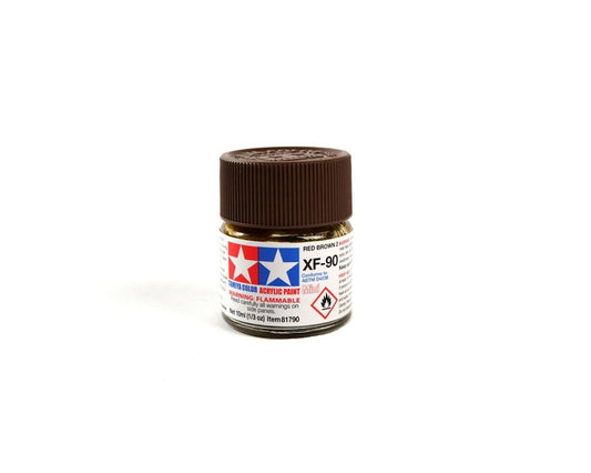 XF-90 Flat Red Brown Acrylic Paint 10ml Bottle (TAM81790)