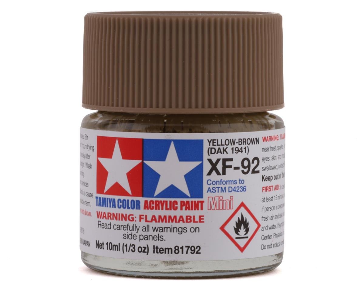 XF-92 Flat Yellow Brown DAK 1941 Acrylic Paint 10ml Bottle (TAM81792)