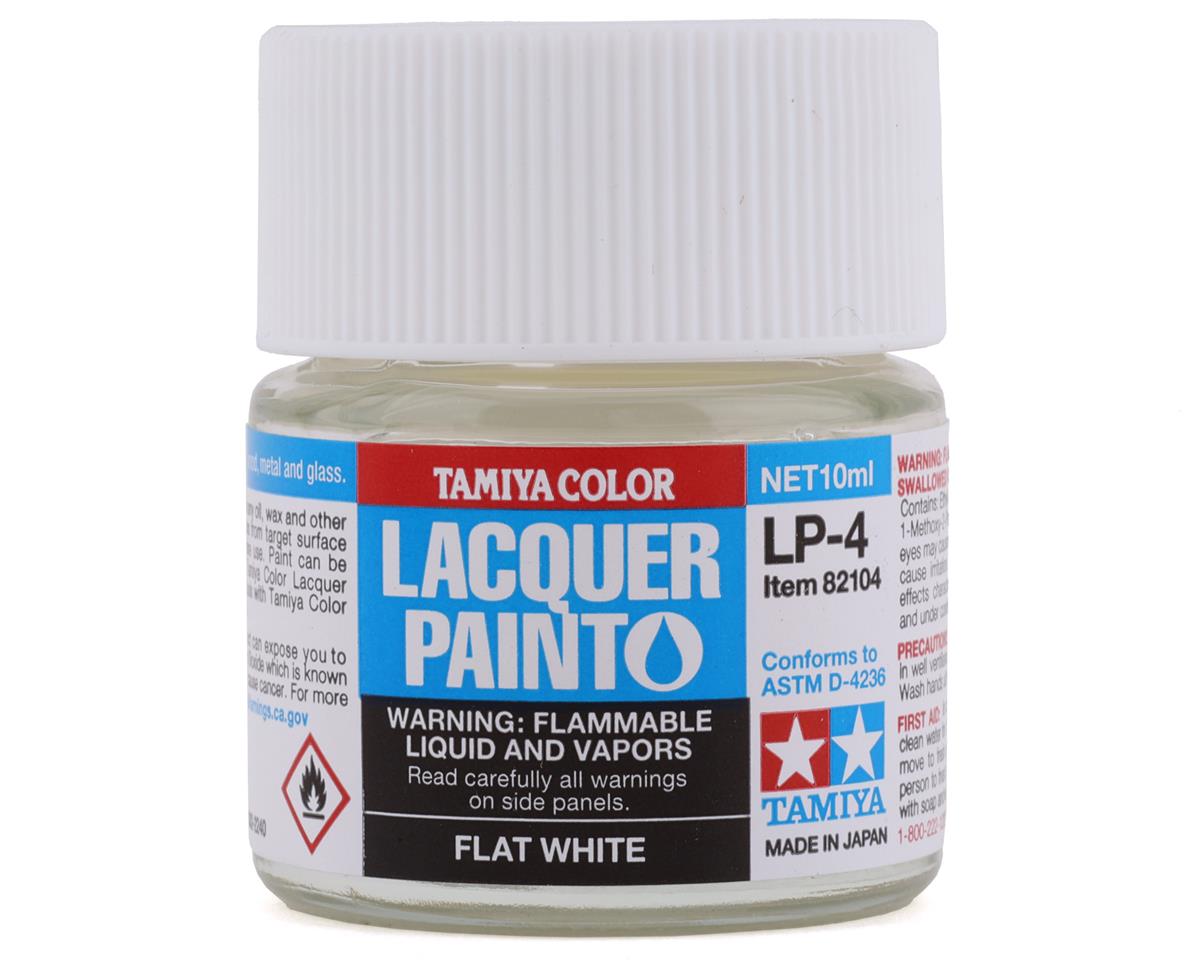 LP-4 Flat White Lacquer Paint 10ml Bottle (TAM82104)