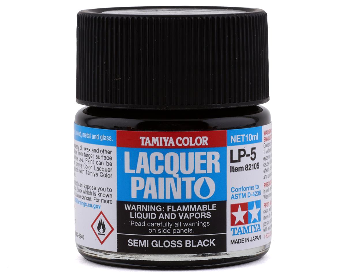 LP-5 Semi-Gloss Black Lacquer Paint 10ml Bottle (TAM82105)