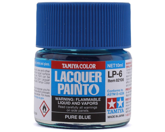 LP-6 Pure Blue Lacquer Paint 10ml Bottle (TAM82106)