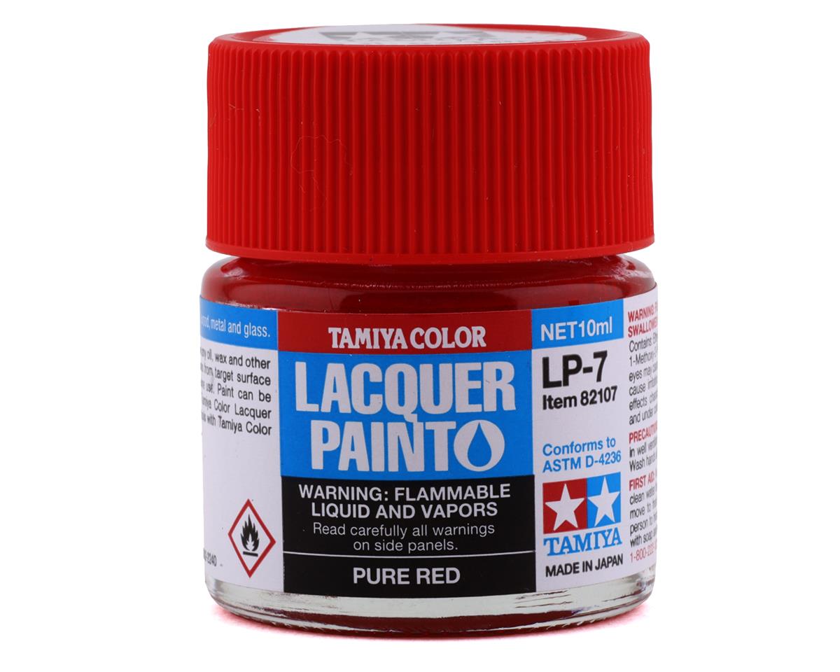 LP-7 Pure Red Lacquer Paint 10ml Bottle (TAM82107)