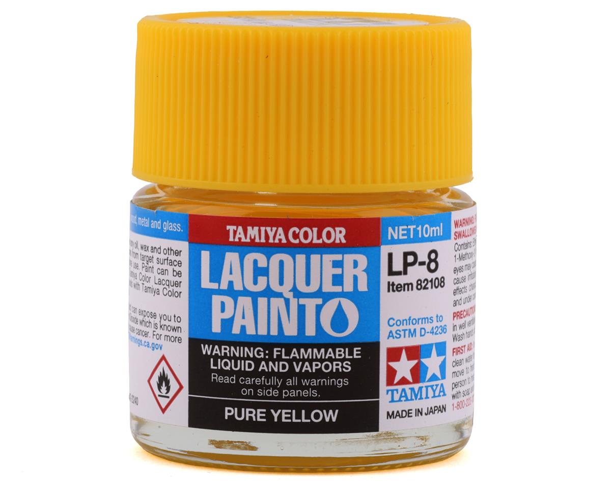 LP-8 Pure Yellow Lacquer Paint 10ml Bottle (TAM82108)