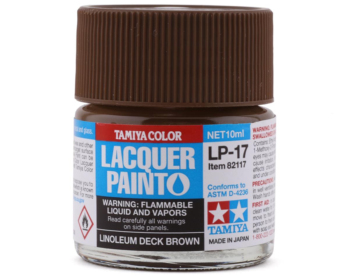 LP-17 Linoleum Deck Brown Lacquer Paint 10ml Bottle (TAM82117)