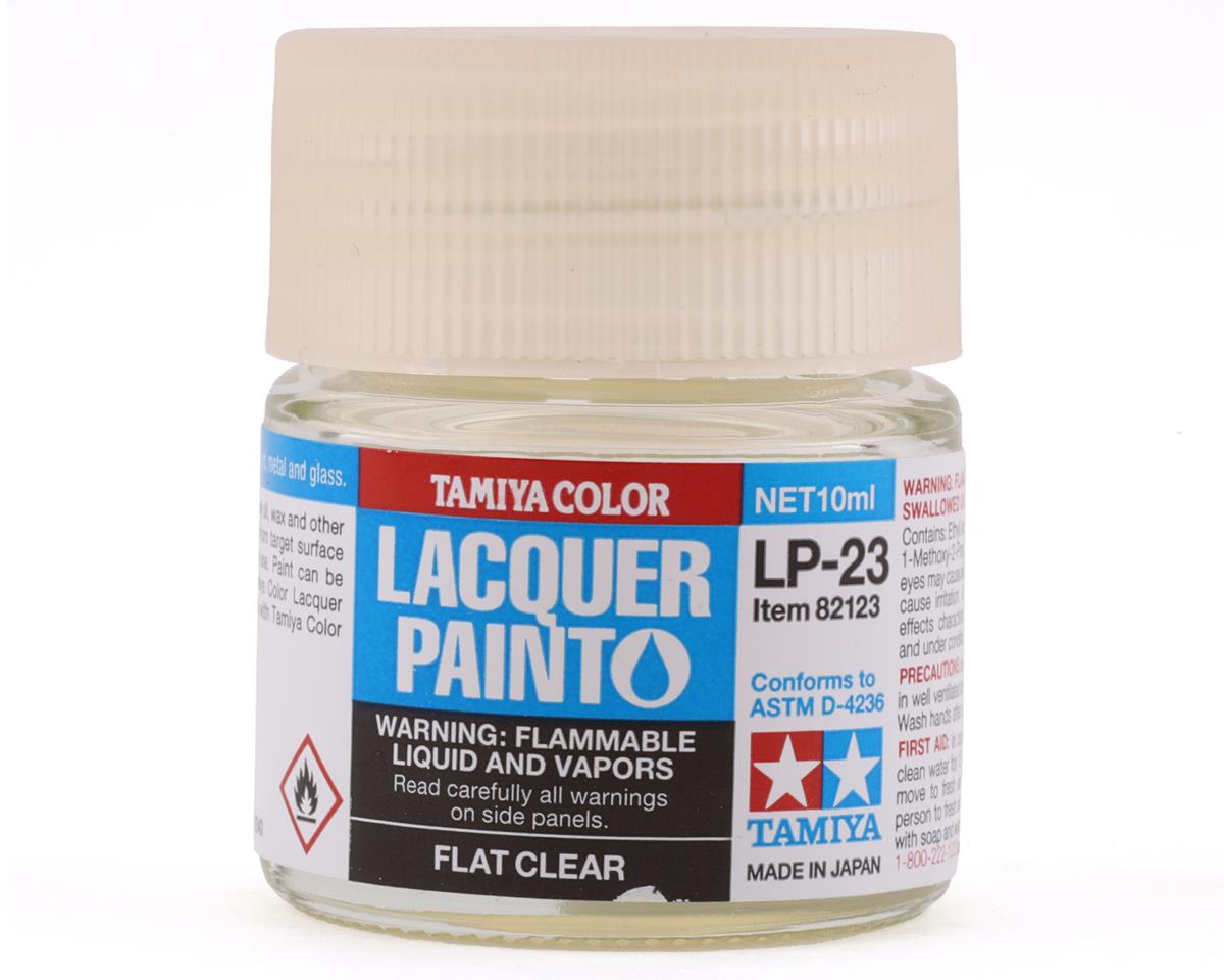 LP-23 Flat Clear Lacquer Paint 10ml Bottle (TAM82123)