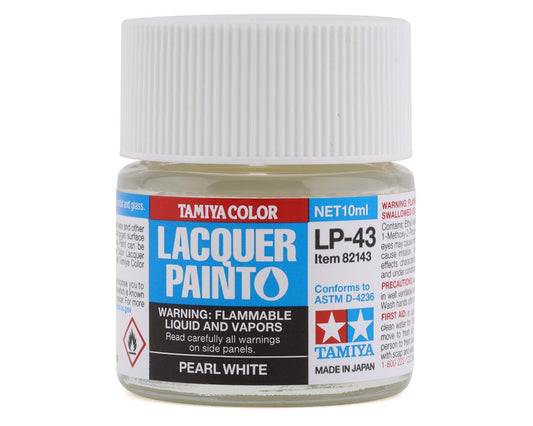 LP-43 Pearl White Lacquer Paint 10ml Bottle (TAM82143)