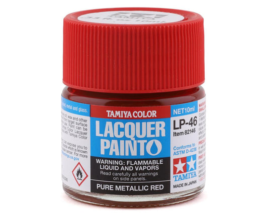 LP-46 Pure Metallic Red Lacquer Paint 10ml Bottle (TAM82146)