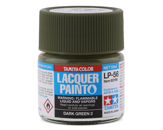 LP-56 Dark Green 2 Lacquer Paint 10ml Bottle (TAM82156)