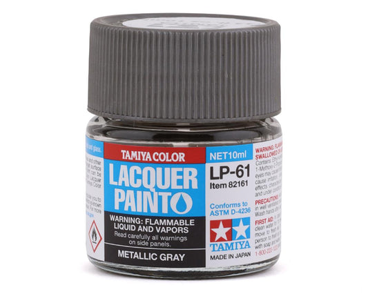 LP-61 Metallic Gray Lacquer Paint 10ml Bottle (TAM82161)